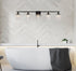 Elegant Lighting Phineas 5 lights bath sconce in black with clear crystals in Black and Clear Finish Model: LD7014BK