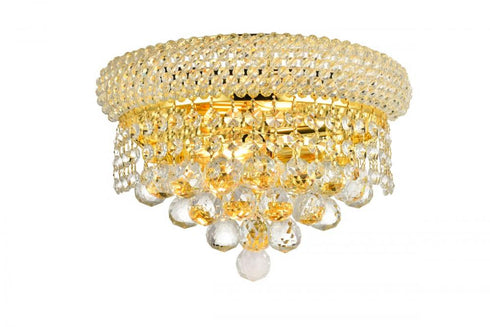 Elegant Lighting Primo 2 light in Chrome Wall Sconce Clear Royal Cut Crystal Model: V1800W12C/RC