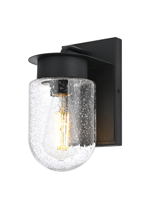 Elegant Lighting Rafael 1 Light Wall Sconce W4.7 Inch E6.2 Inch H8.1 Inch in Black Model: OD414W8BK