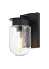 Elegant Lighting Rafael 1 Light Wall Sconce W4.7 Inch E6.2 Inch H8.1 Inch in Black Model: OD414W8BK