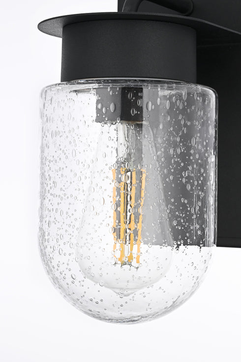 Elegant Lighting Rafael 1 Light Wall Sconce W4.7 Inch E6.2 Inch H8.1 Inch in Black Model: OD414W8BK