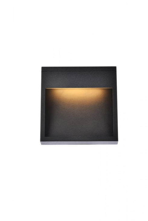 Elegant Lighting Raine Integrated LED wall sconce in black Model: LDOD4019BK