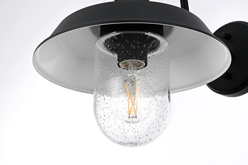 Elegant Lighting Rayan 1 Light Wall Sconce W10.2 Inch E14.8 Inch H12.7 Inch in Black Model: OD415W15BK