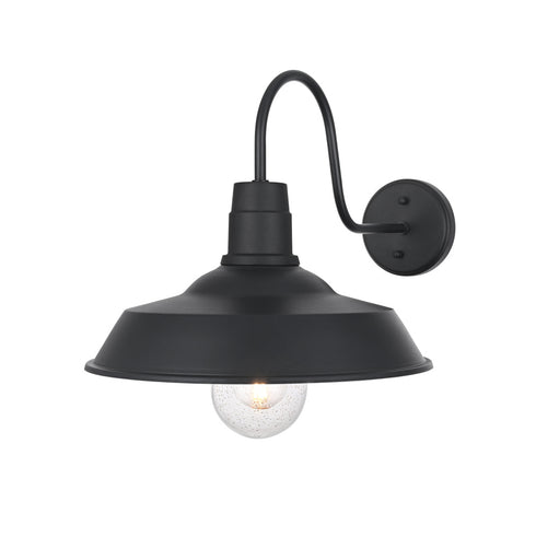 Elegant Lighting Rayan 1 Light Wall Sconce W14.0 Inch E20.9 Inch H15.2 Inch in Black Model: OD415W21BK