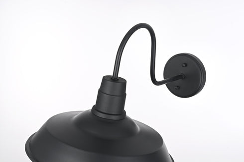 Elegant Lighting Rayan 1 Light Wall Sconce W14.0 Inch E20.9 Inch H15.2 Inch in Black Model: OD415W21BK