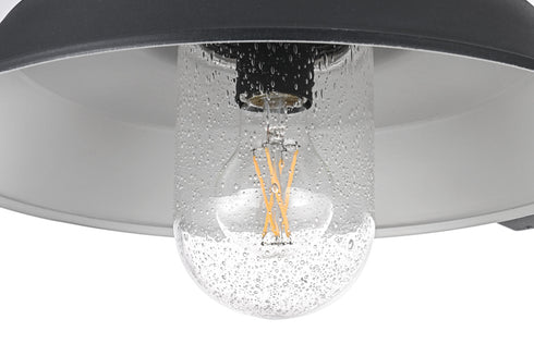 Elegant Lighting Rayan 1 Light Wall Sconce with Outlet W14.0 Inch E22.9 Inch H15.2 Inch in Black Model: OD415W23BK
