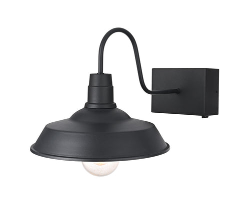 Elegant Lighting Rayan 1 Light Wall Sconce with Outlet W14.0 Inch E22.9 Inch H15.2 Inch in Black Model: OD415W23BK