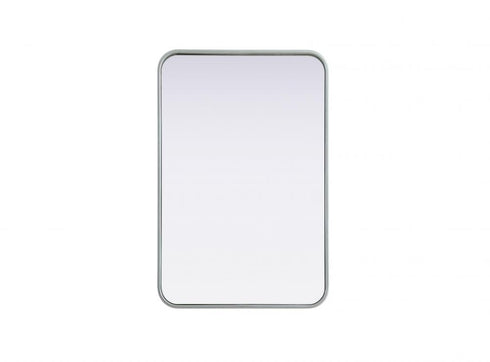 Elegant Lighting Remy Contour Metal Rectangle Mirror 20x30 Inch in Black Model: MR8A2030BLK