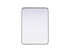 Elegant Lighting Remy Contour Metal Rectangle Mirror 22x30 Inch in Black Model: MR8A2230BLK