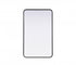 Elegant Lighting Remy Contour Metal Rectangle Mirror 22x36 Inch in Black Model: MR8A2236BLK