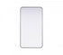 Elegant Lighting Remy Contour Metal Rectangle Mirror 22x40 Inch in Black Model: MR8A2240BLK