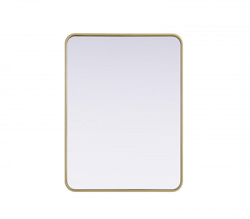 Elegant Lighting Remy Contour Metal Rectangle Mirror 27x36 Inch in Black Model: MR8A2736BLK