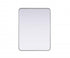Elegant Lighting Remy Contour Metal Rectangle Mirror 27x36 Inch in Black Model: MR8A2736BLK