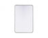 Elegant Lighting Remy Contour Metal Rectangle Mirror 27x40 Inch in Black Model: MR8A2740BLK