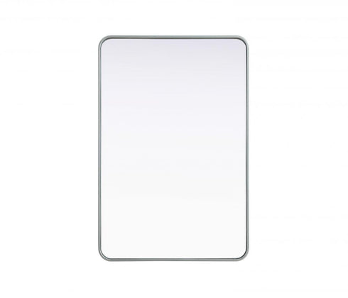 Elegant Lighting Remy Contour Metal Rectangle Mirror 28x42 Inch in Black Model: MR8A2842BLK