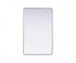 Elegant Lighting Remy Contour Metal Rectangle Mirror 30x48 Inch in Black Model: MR8A3048BLK