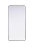 Elegant Lighting Remy Contour Metal Rectangle Mirror 30x60 Inch in Black Model: MR8A3060BLK