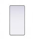 Elegant Lighting Remy Contour Metal Rectangle Mirror 30x60 Inch in Black Model: MR8A3060BLK