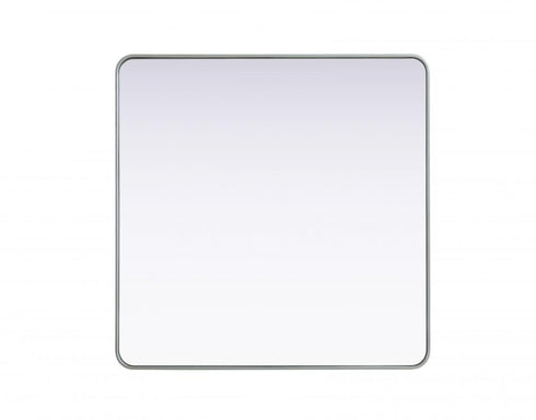 Elegant Lighting Remy Contour Metal Square Mirror 42x42 Inch in Black Model: MR8A4242BLK