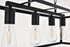 Elegant Lighting Resolute 4 light black Pendant Model: LD4063D32BK