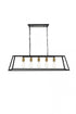 Elegant Lighting Resolute 5 light black Pendant Model: LD4061D38BK