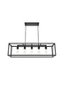 Elegant Lighting Resolute 5 light black Pendant Model: LD4063D38BK