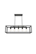 Elegant Lighting Resolute 5 light black Pendant Model: LD4063D38BK