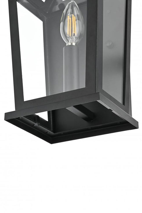 Elegant Lighting Richmond 7 inch Outdoor Pendant in Black Model: OD331W12BK