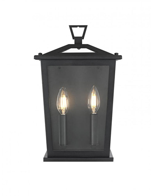 Elegant Lighting Richmond 7 inch Outdoor Pendant in Black Model: OD331W14BK