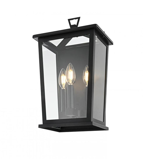 Elegant Lighting Richmond 7 inch Outdoor Pendant in Black Model: OD331W16BK