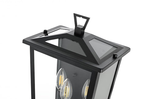 Elegant Lighting Richmond 7 inch Outdoor Pendant in Black Model: OD331W16BK