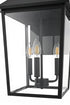 Elegant Lighting Riggs 11 inch Outdoor Wall Sconce in Black Model: OD502W22BK