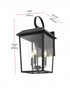 Elegant Lighting Riggs 11 inch Outdoor Wall Sconce in Black Model: OD502W22BK