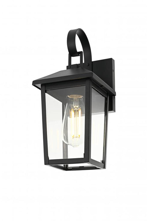 Elegant Lighting Riggs 5.5 inch Outdoor Wall Sconce in Black Model: OD502W12BK