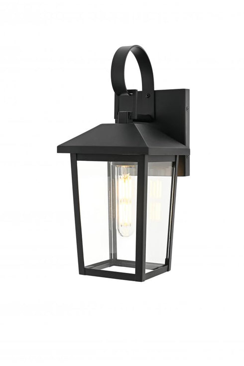 Elegant Lighting Riggs 5.5 inch Outdoor Wall Sconce in Black Model: OD502W12BK
