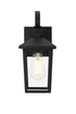 Elegant Lighting Riggs 5.5 inch Outdoor Wall Sconce in Black Model: OD502W12BK