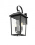 Elegant Lighting Riggs 8 inch Outdoor Wall Sconce in Black Model: OD502W18BK