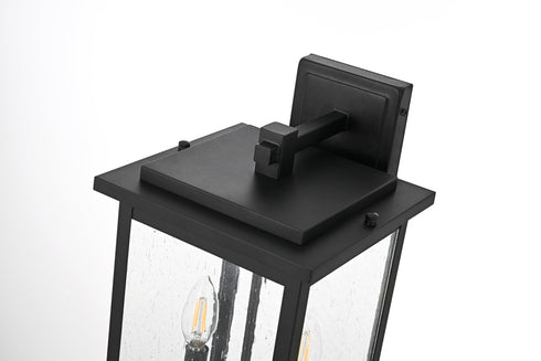 Elegant Lighting Ringgold 2 Light Wall sconce W8.5 Inch E9.5 Inch H16 Inch L2 in Black (1Box) Model: OD350W16BK