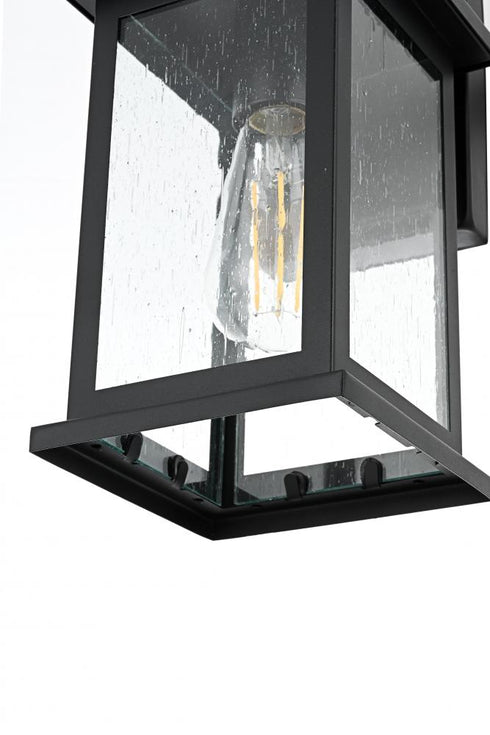 Elegant Lighting Ringgold 7 inch Outdoor Pendant in Black Model: OD350W12BK
