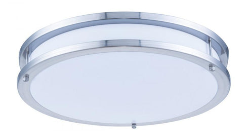 Elegant Lighting Ripple LED DOUBLE RING CEILING FLUSH 5000K 116 degree CRI80 ES UL 26W 200 Watt EQUIVALENT 50000HRS in Brushed Nickel Finish Model: CF3203