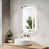 Elegant Lighting Riven 2 Strip Light LED Mirror W18 H30 3000 6000K Dim in White Finish Model: MRE81830