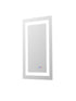 Elegant Lighting Riven 2 Strip Light LED Mirror W18 H30 3000 6000K Dim in White Finish Model: MRE81830