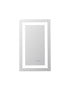 Elegant Lighting Riven 2 Strip Light LED Mirror W18 H30 3000 6000K Dim in White Finish Model: MRE81830