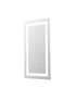 Elegant Lighting Riven 2 Strip Light LED Mirror W18 H36 3000 6000K Dim in White Finish Model: MRE81836