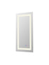 Elegant Lighting Riven 2 Strip Light LED Mirror W20 H30 3000 6000K Dim in White Finish Model: MRE82030