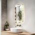 Elegant Lighting Riven 2 Strip Light LED Mirror W20 H36 3000 6000K Dim in White Finish Model: MRE82036