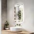 Elegant Lighting Riven 2 Strip Light LED Mirror W20 H36 3000 6000K Dim in White Finish Model: MRE82036