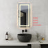 Elegant Lighting Riven 2 Strip Light LED Mirror W20 H40 3000 6000K Dim in White Finish Model: MRE82040