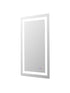Elegant Lighting Riven 2 Strip Light LED Mirror W24 H40 3000 6000K Dim in White Finish Model: MRE82440