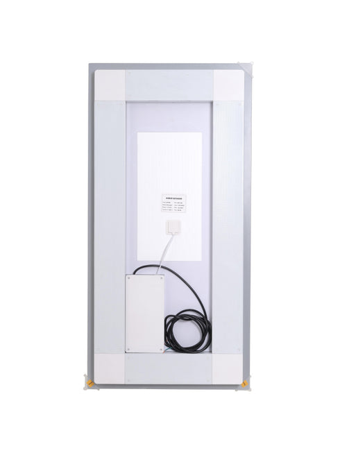 Elegant Lighting Riven 2 Strip Light LED Mirror W24 H40 3000 6000K Dim in White Finish Model: MRE82440